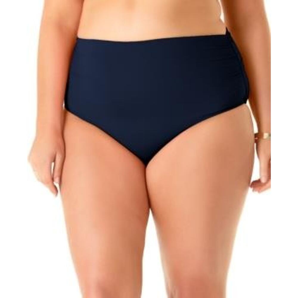 Anne Cole Plus Size Navy High-Waist Bikini Bottoms Size 22W